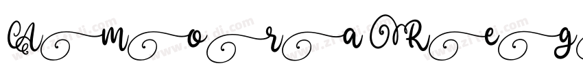 Amora Regular字体转换